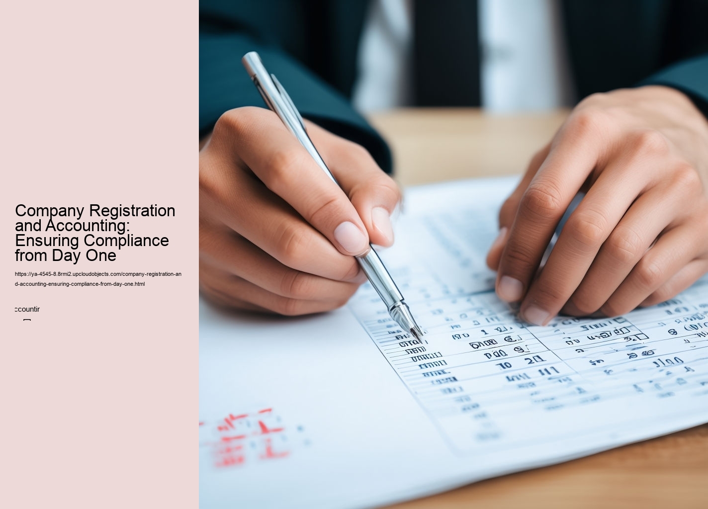 Company Registration and Accounting: Ensuring Compliance from Day One